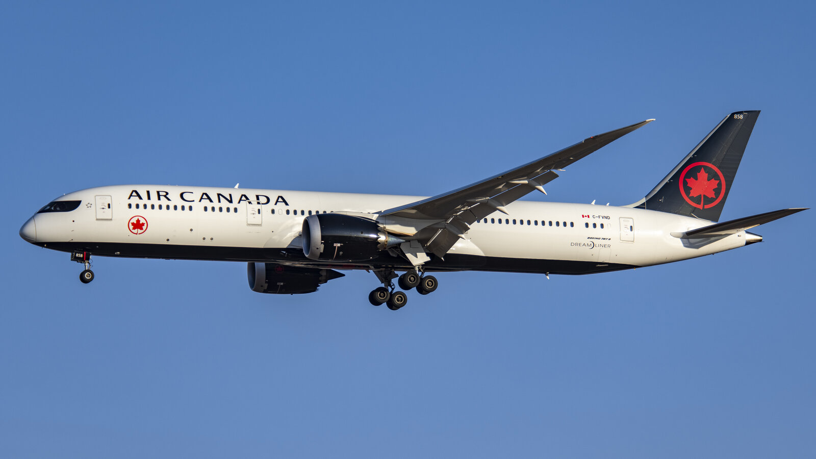 Air Canada aircraft in current livery