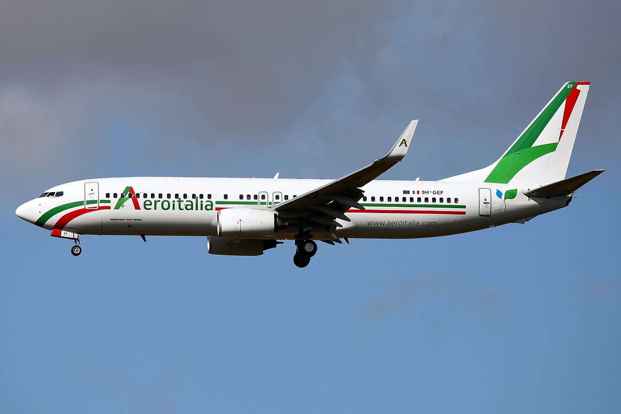 Aeroitalia aircraft in current livery