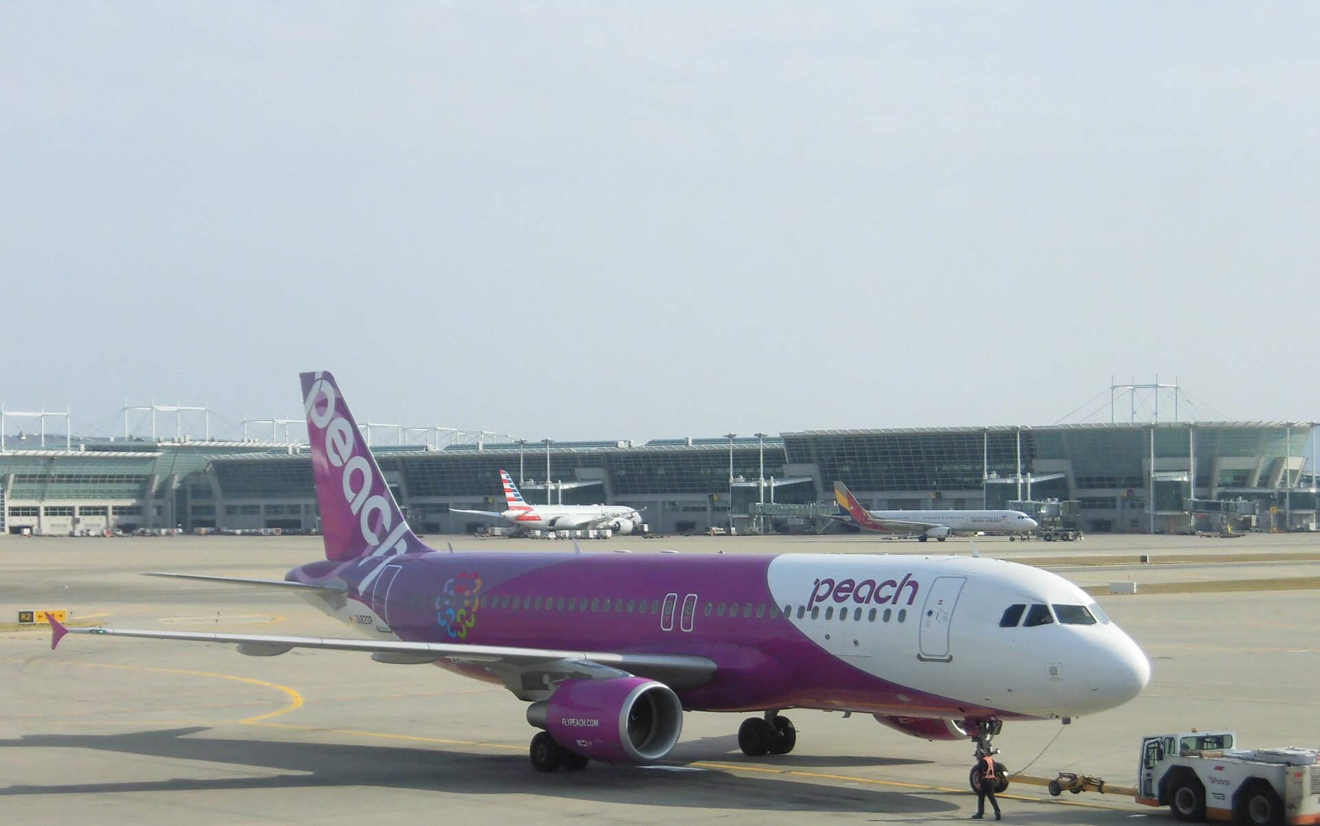 Peach Aviation aircraft in current livery