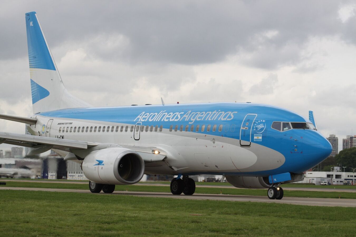 Aerolineas Argentinas aircraft in current livery