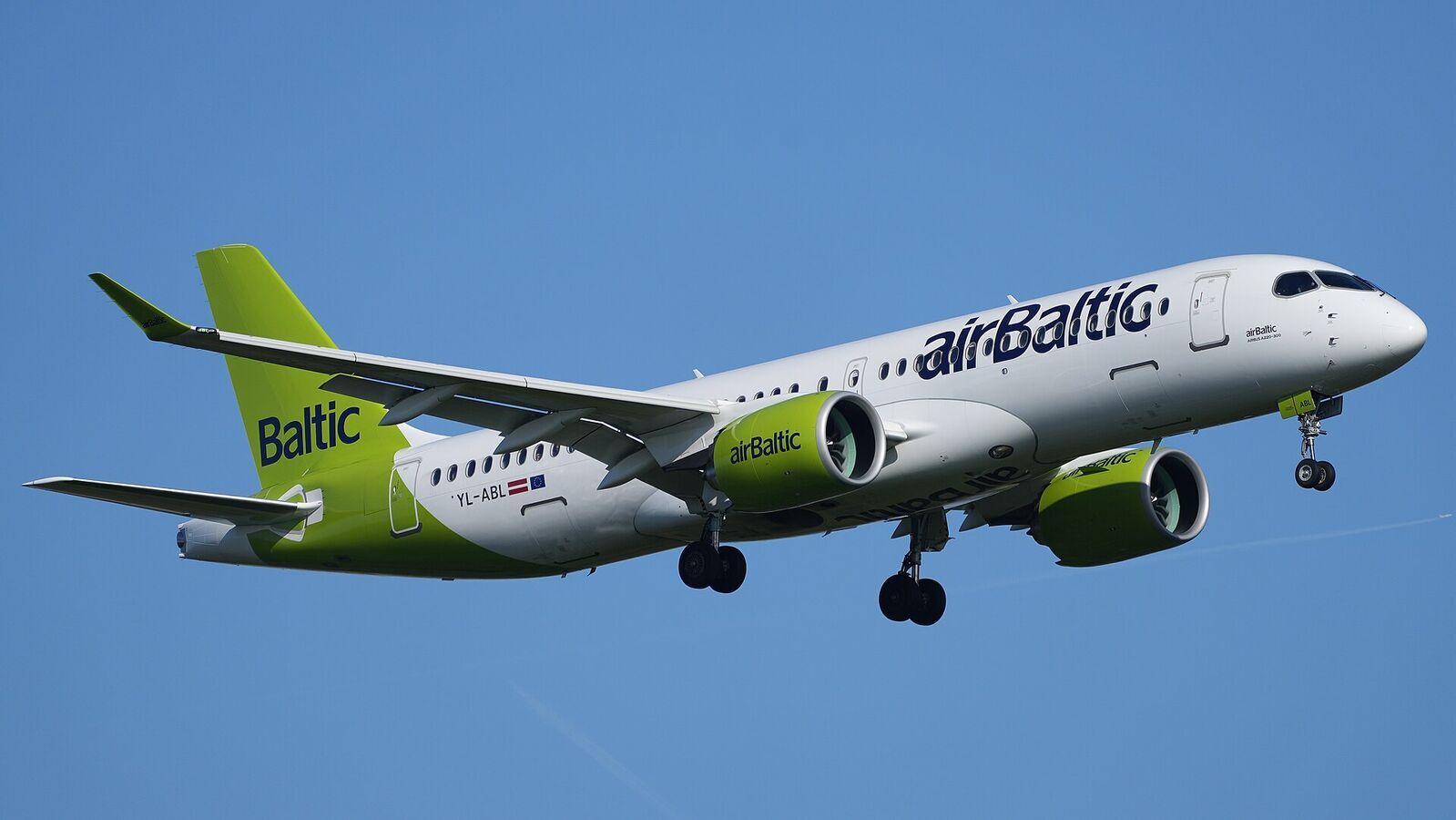 Air Baltic aircraft in current livery
