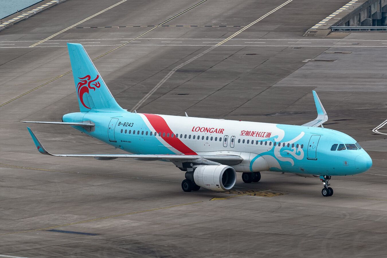 Loong Airlines aircraft in current livery