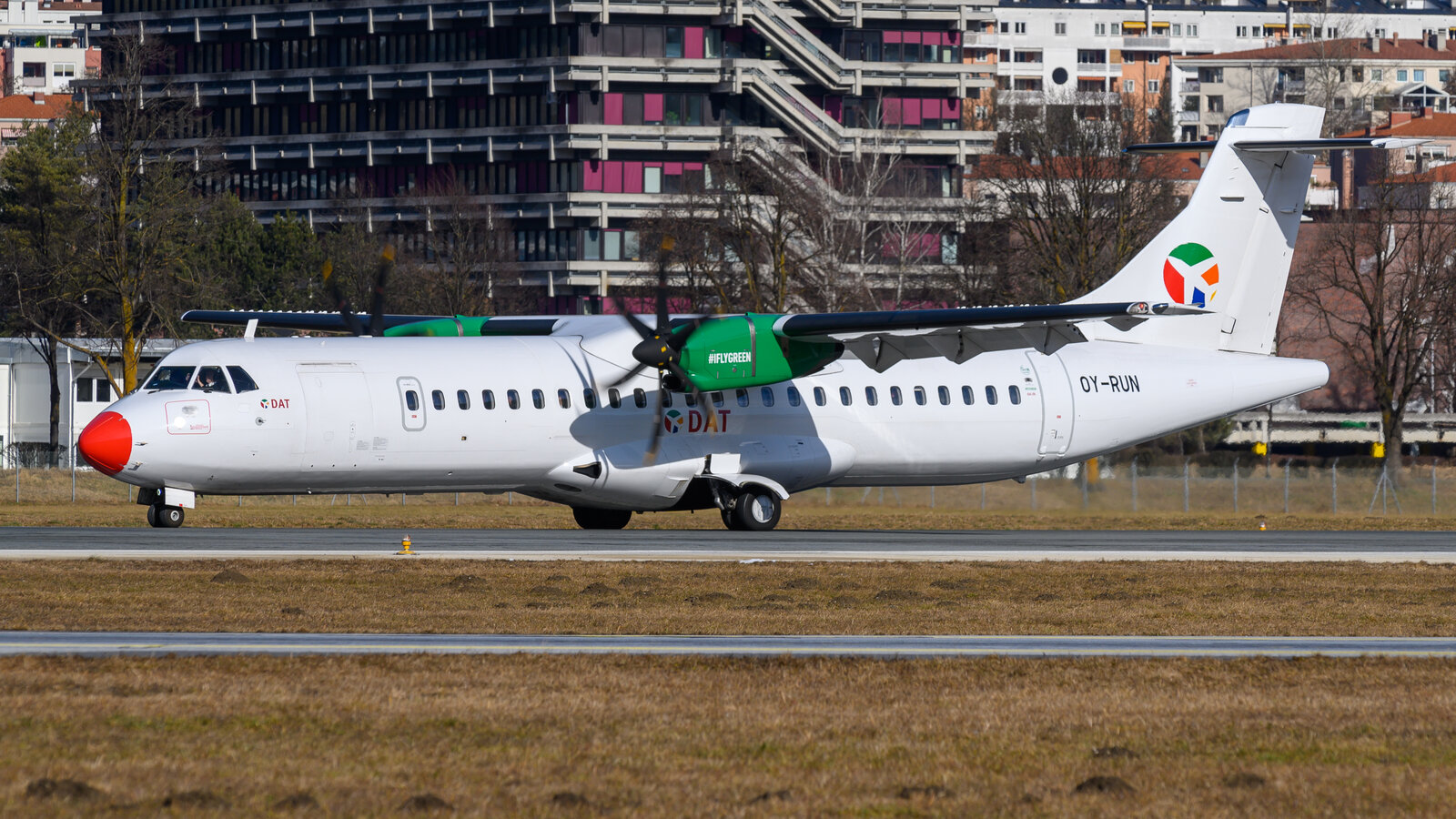DAT Danish Air Transport aircraft in current livery