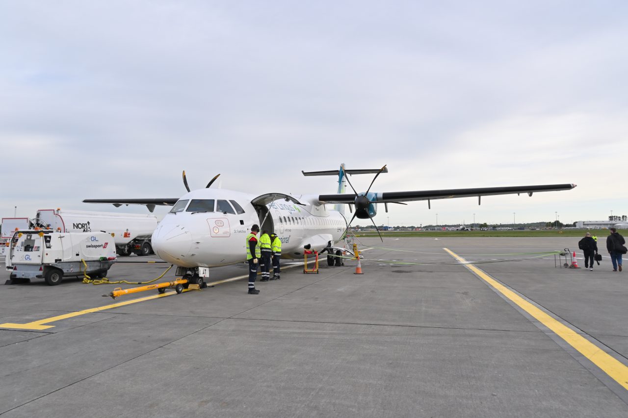 Emerald Airlines aircraft in current livery