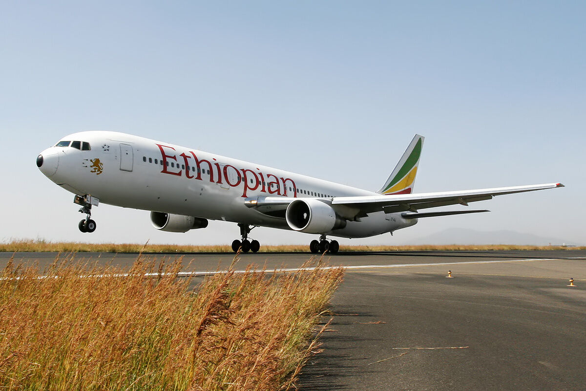 Ethiopian Airlines aircraft in current livery