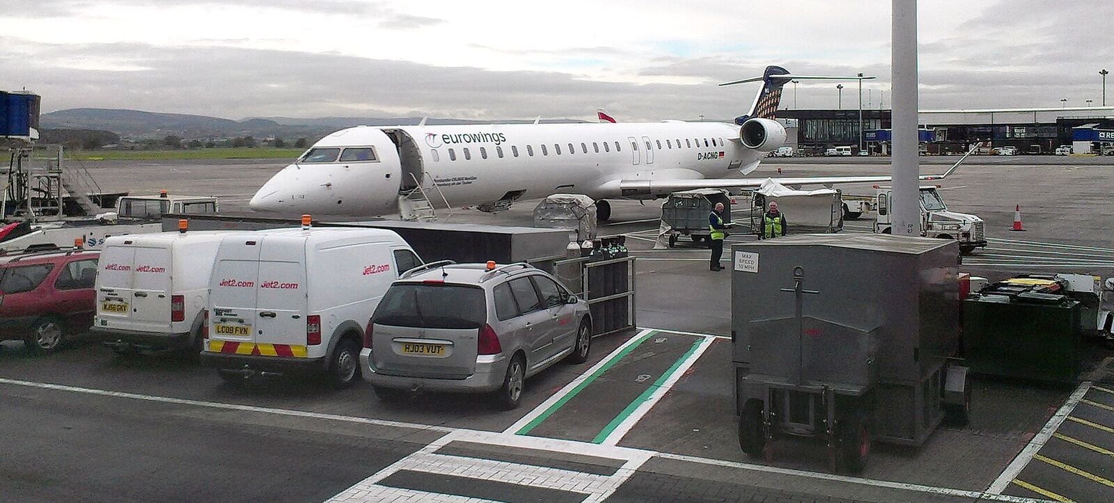 Eurowings aircraft in current livery