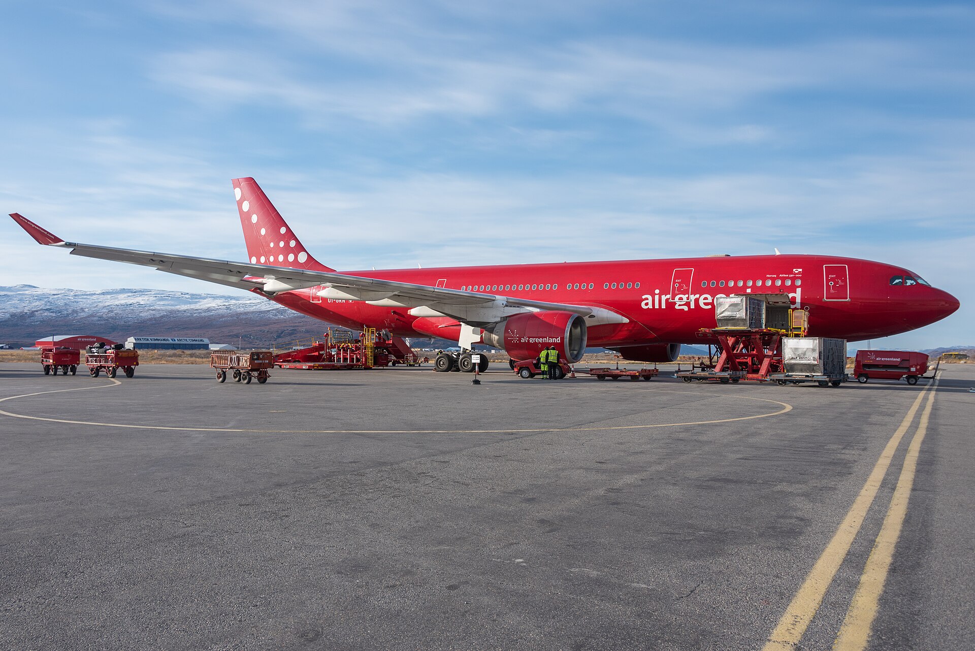 Air Greenland aircraft in current livery