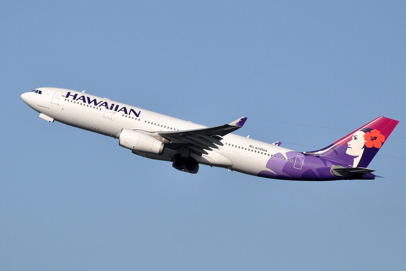 Hawaiian Airlines aircraft in current livery