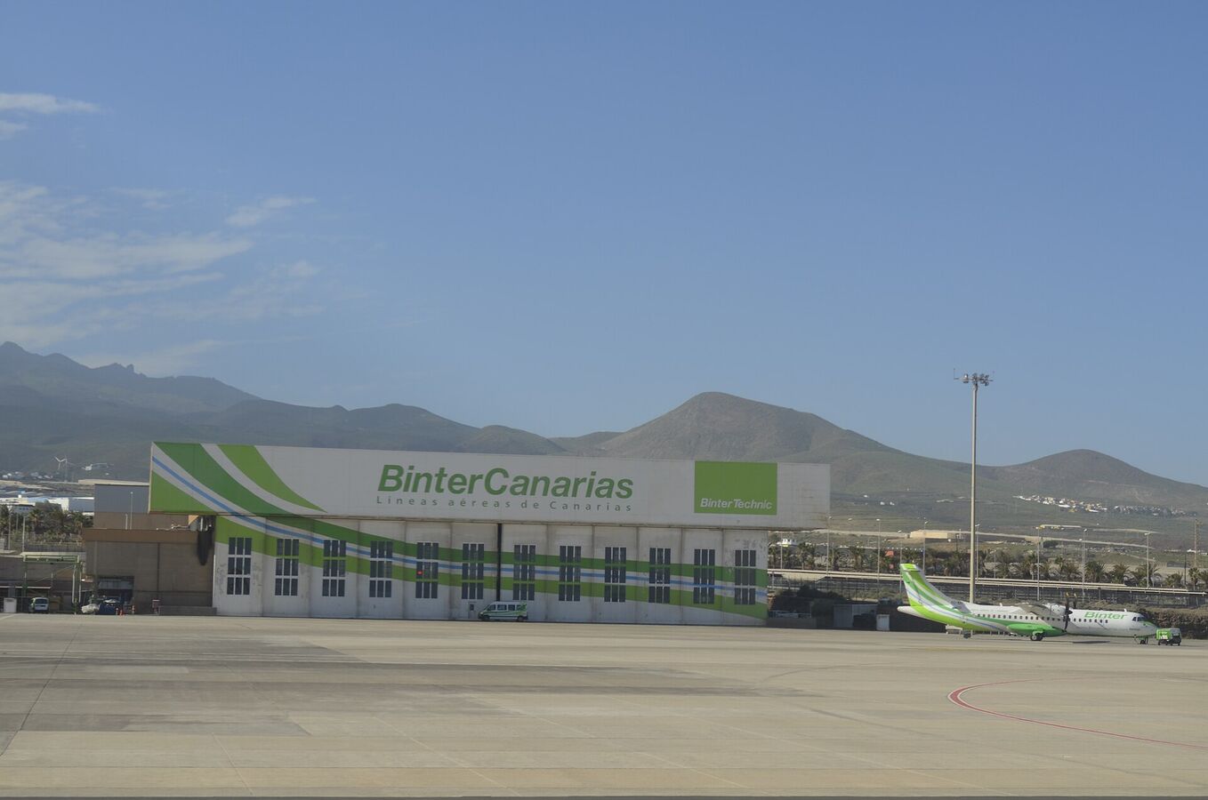Binter Canarias aircraft in current livery
