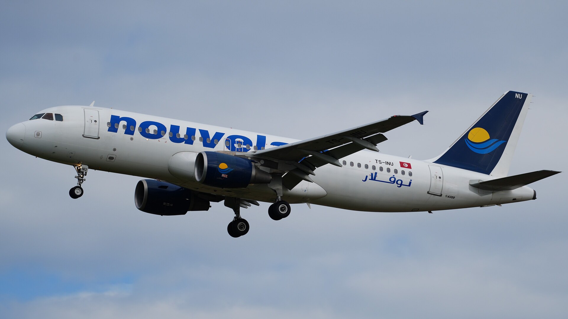 Nouvelair aircraft in current livery