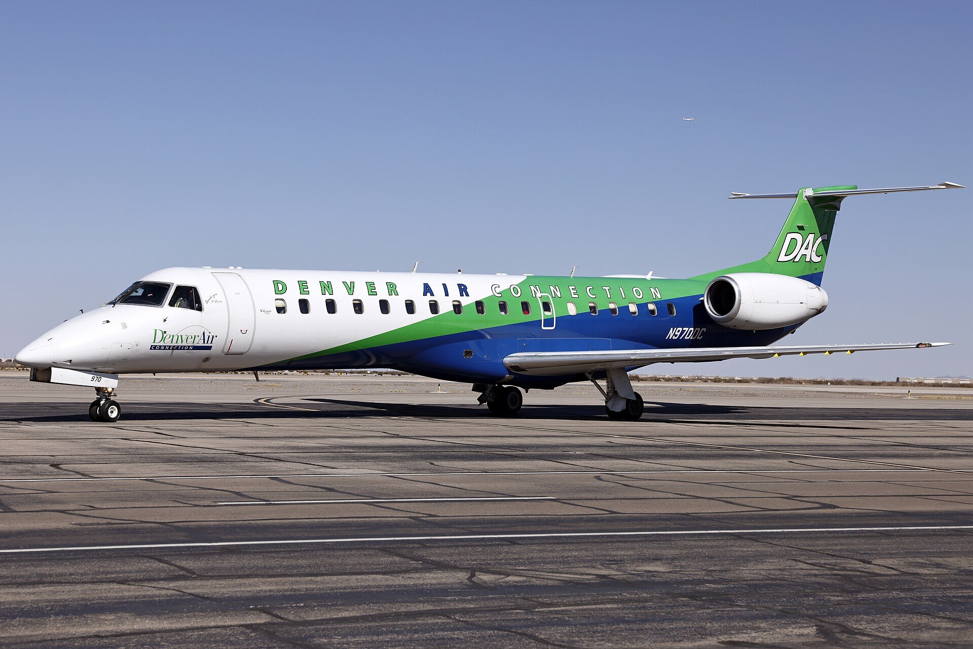 Denver Air Connection aircraft in current livery