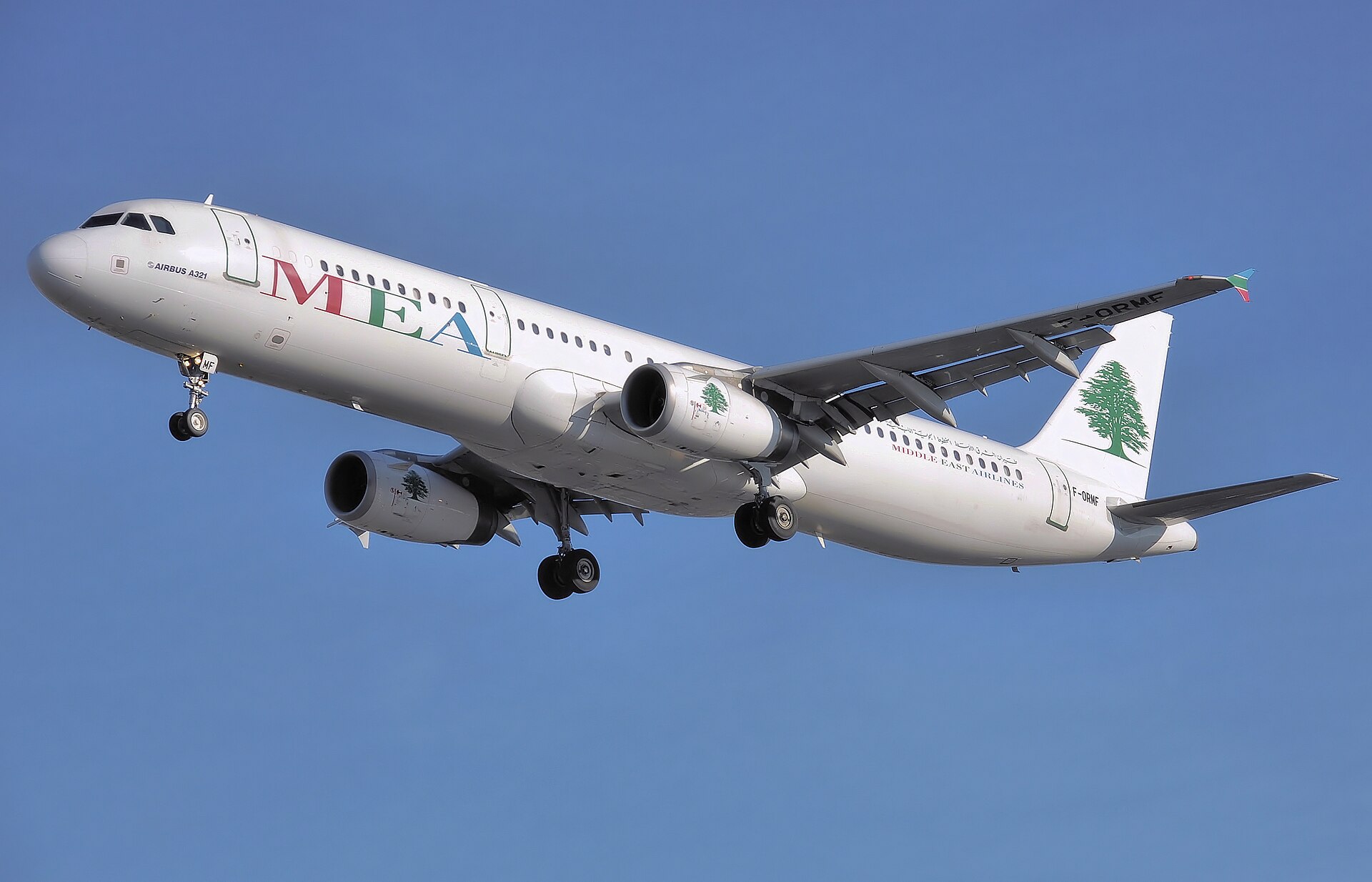 Middle East Airlines aircraft in current livery