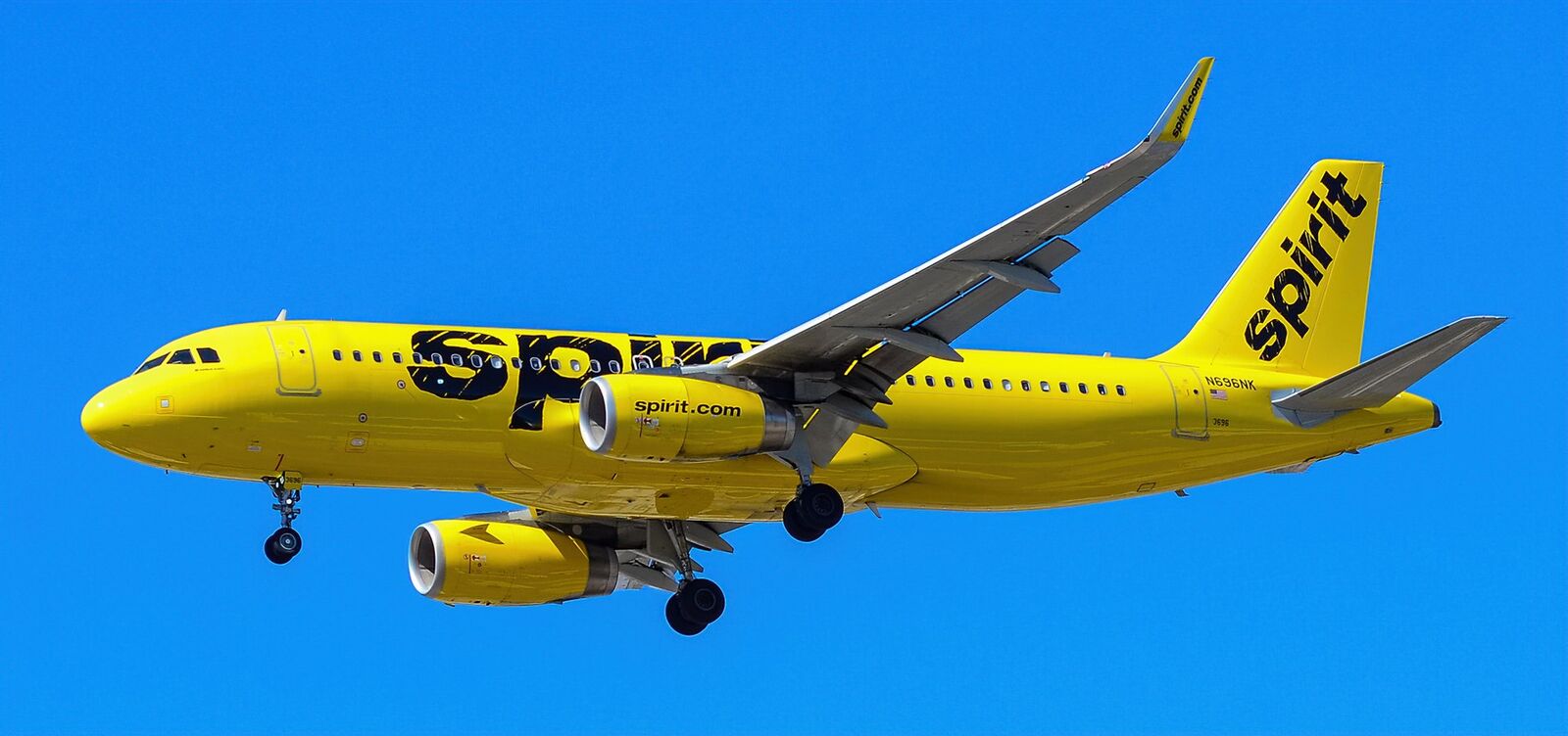 Spirit Airlines aircraft in current livery