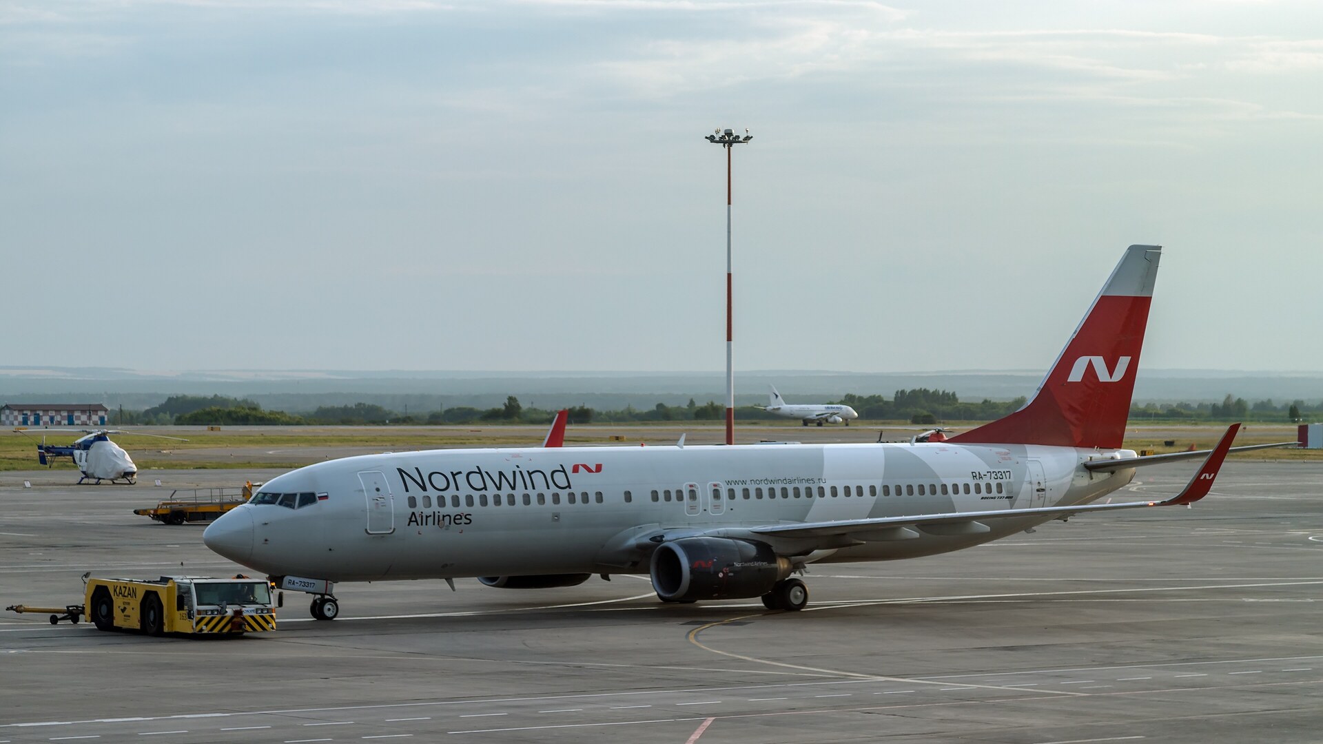 Nordwind Airlines aircraft in current livery