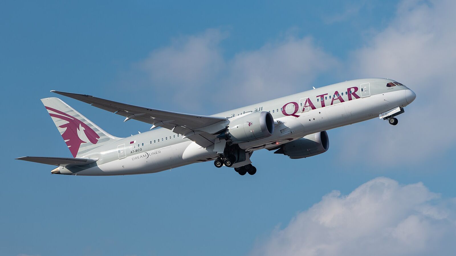 Qatar Airways aircraft in current livery