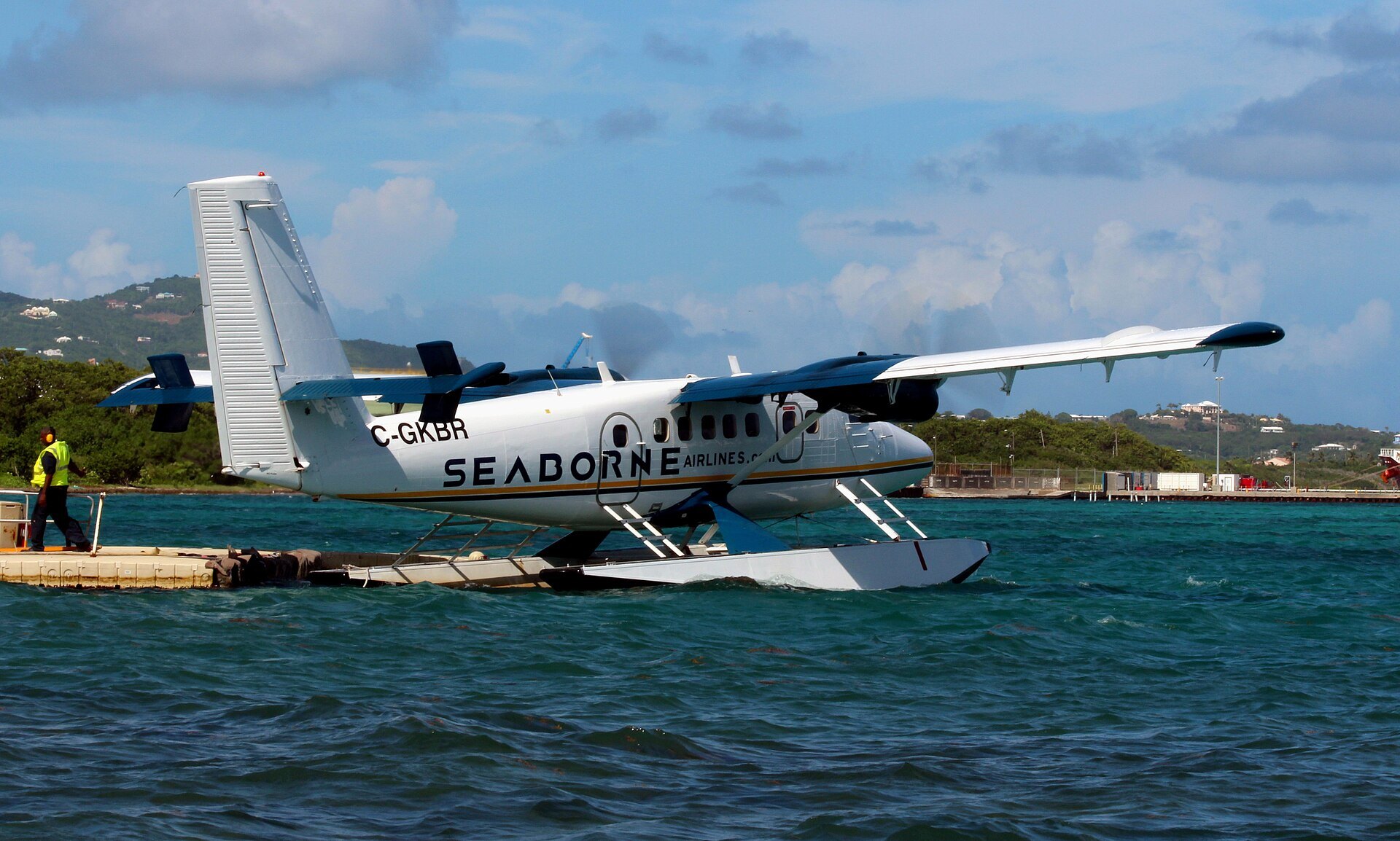 Seaborne Airlines aircraft in current livery