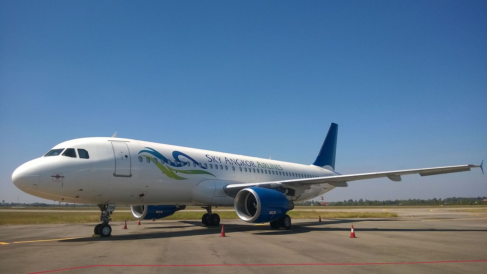 Sky Angkor Airlines aircraft in current livery