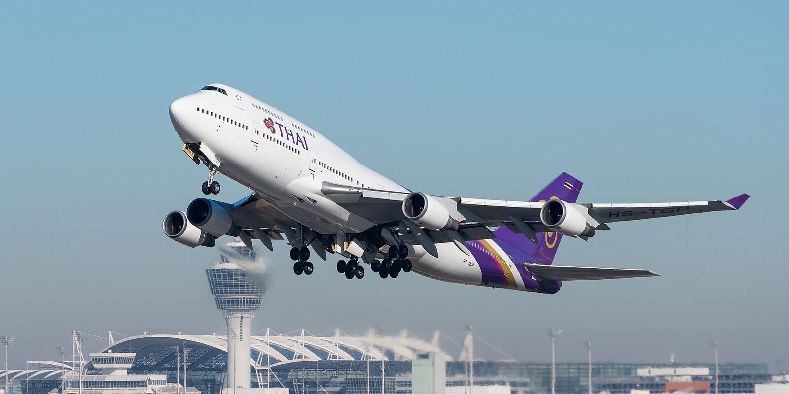 Thai Airways International aircraft in current livery
