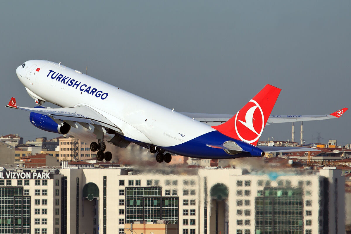 Turkish Airlines Cargo aircraft in current livery