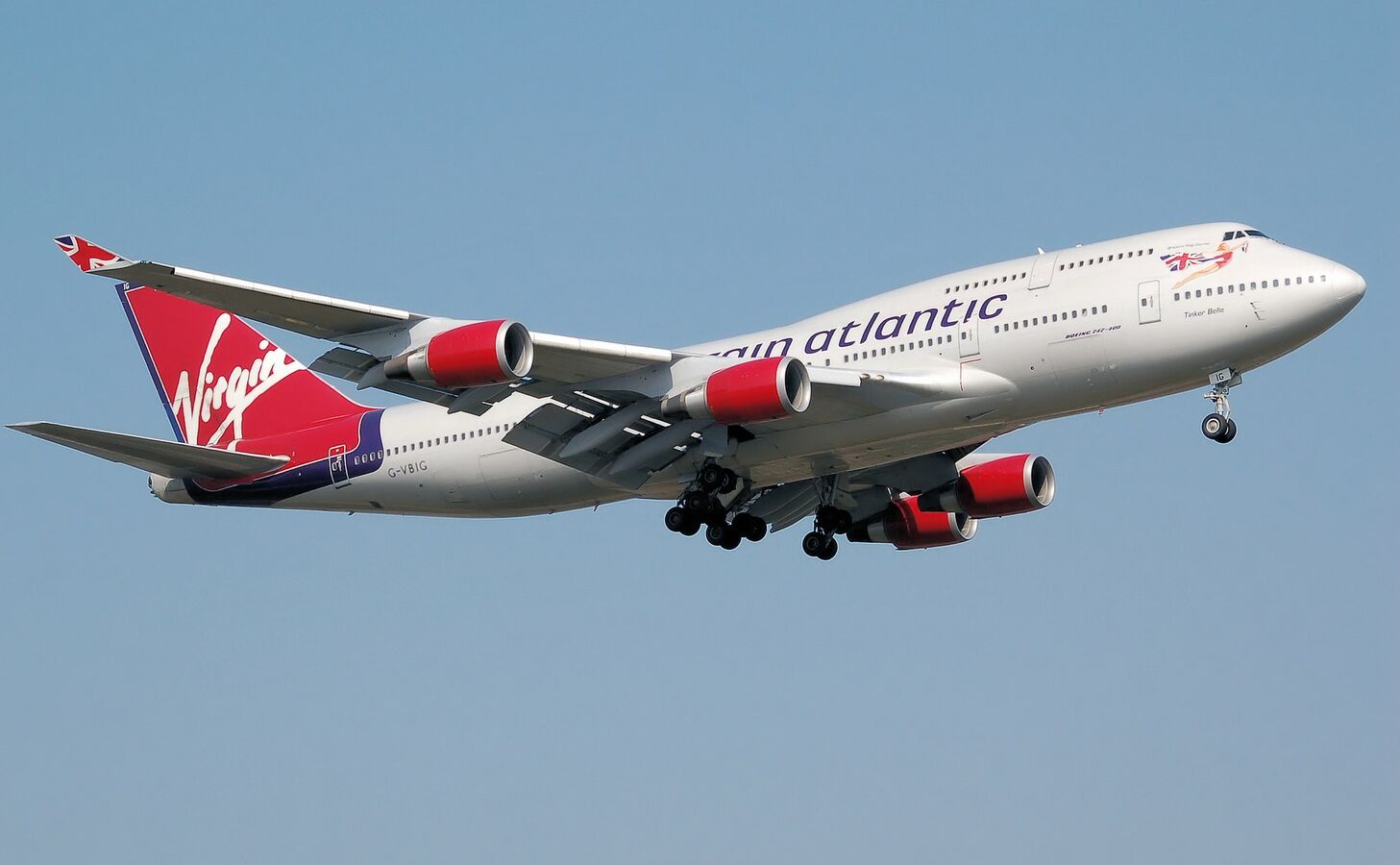 Virgin Atlantic aircraft in current livery