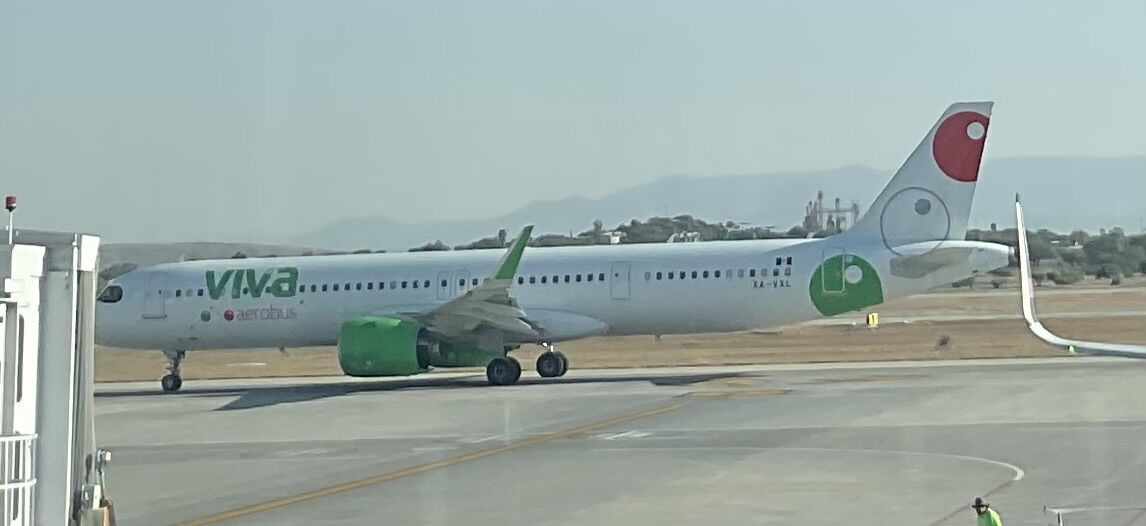 viva aerobus aircraft in current livery