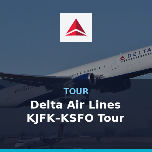 Delta Air Lines KJFK–KSFO Tour