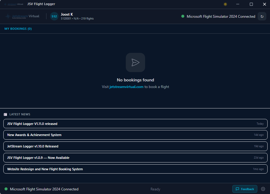 JSV Flight Logger V1.11.0 released